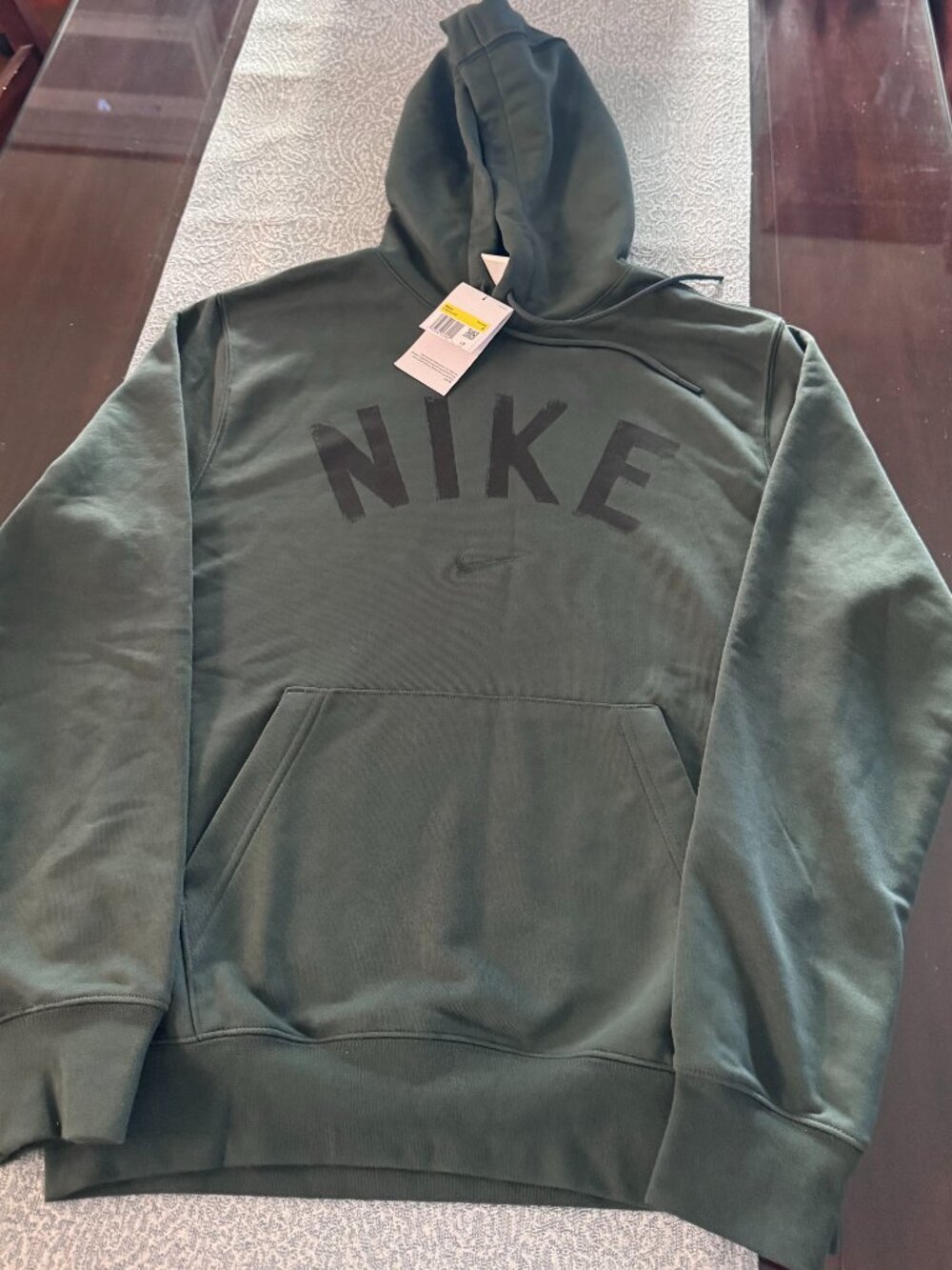 NWT Nike Men's Swoosh Dri-FIT French Terry Pullover Fitness Hoodie Size Small